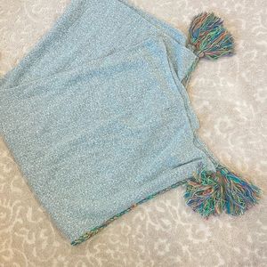 City chic throw blanket rainbow tassel knit super soft